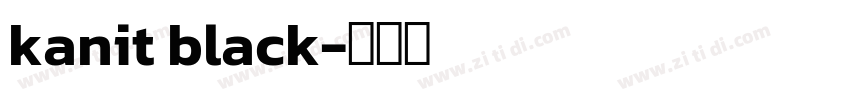 kanit black字体转换